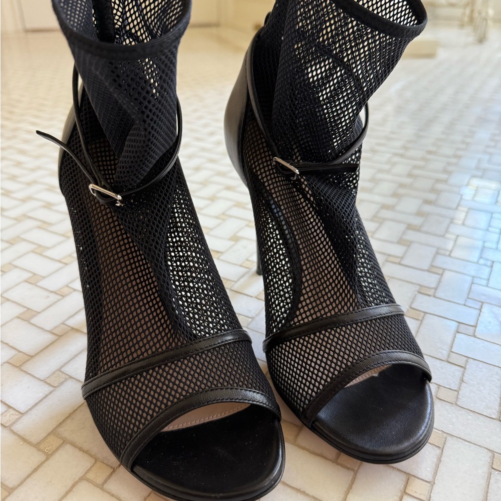 Gianvito Rossi Black Mesh Women's Heels